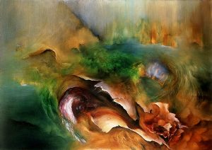 1985 - Emerging at Sunset (Sold) - 2.2 x 1.4m