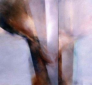 1992 - Composition (Diptych) (Series) (Sold)- 1 x 1-8m