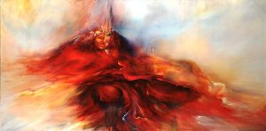 1993 - Spring Godess (Sold) -1 x 2m