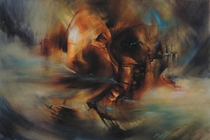 2002 - The Spiral Stairway (Sold) 1.5 x 1m