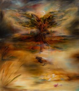 2014- Under the Tree of Teshuvah (Sold) 1.5 x 1.3m