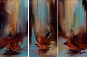 2015 - Flamenco (Triptych) (Sold) - 1.2 x 0.8m