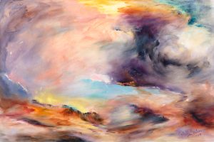 2019 - Sunset After Summer Storm (Sold) - 1.8 x 1.2m