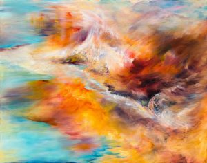 2016 - Tropical Storm Brewing (Sold) - 1.9 x 1.5m